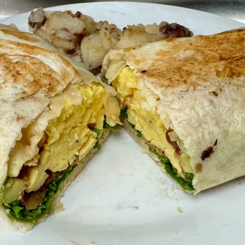 Balsamic Chicken Avocado Wrap.