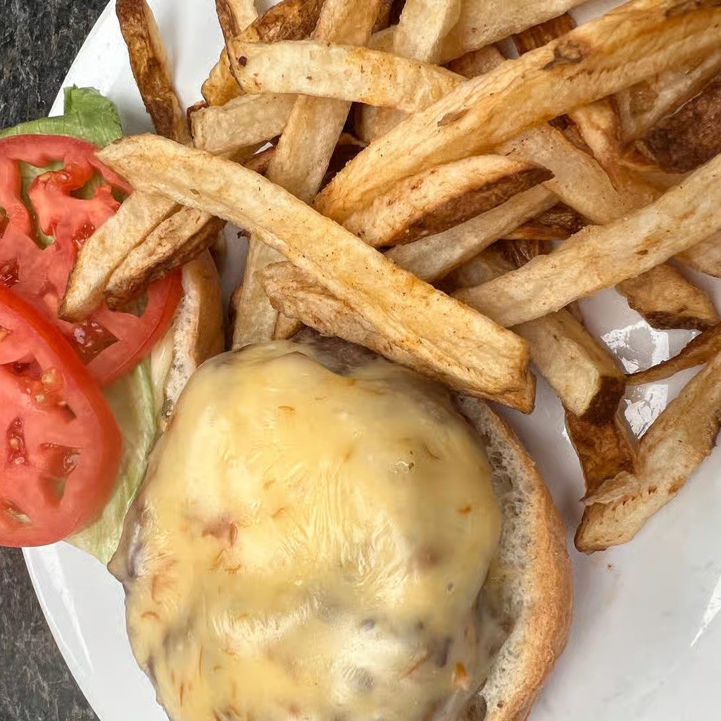 Juicy Lucy Burger.