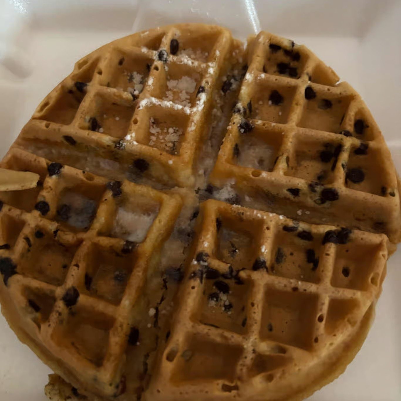 Blueberry, Banana or Chocolate Chip Waffle.